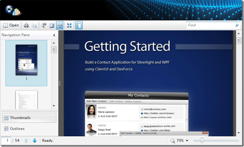 UI,XPS,DocumentViewer,intersoft,ClientUI,阅读器, XPSDocumentViewer